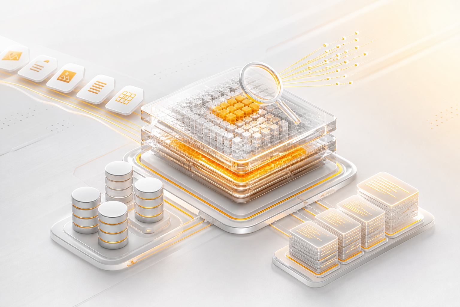 Abstrakte Visualisierung einer persistenten In-Memory-Datenbank mit Such- und Dateiverarbeitung